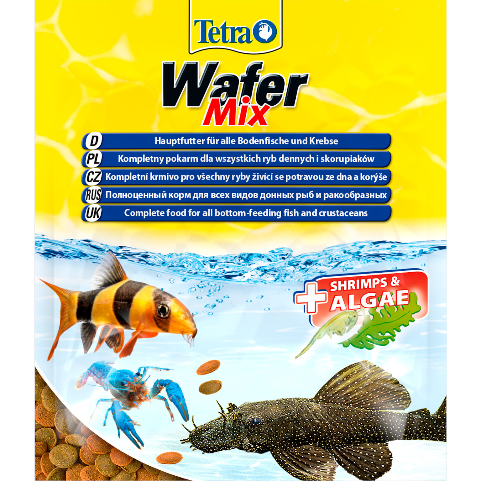 Корм Tetra WaferMix чипсы для всех донных рыб , 15 г (пакет) от зоомагазина Дино Зоо