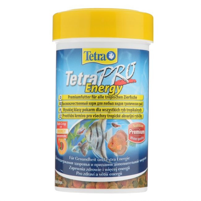Корм TetraPro Energy энергетический корм для всех видов рыб, чипсы, 100мл от зоомагазина Дино Зоо