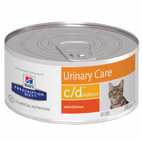Prescription Diet c/d Multicare Urinary Care влажный корм для кошек, с курицей, Hill's