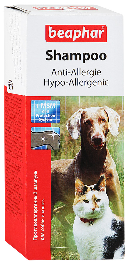 Шампунь Anti-Allergie для кошек и собак против аллергии, Beaphar от зоомагазина Дино Зоо