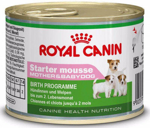 Starter Mousse мусс для сук и щенков до 2 месяцев, Royal Canin от зоомагазина Дино Зоо
