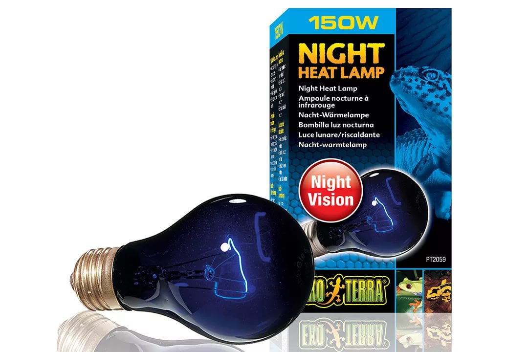 Лампа лунного света Night Glo (Night Heat Lamp),  A19 150ВТ, Exo-Terra от зоомагазина Дино Зоо