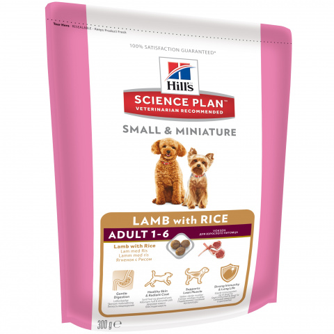 Science Plan Small Miniature сухой корм для собак миниатюрных пород, ягненок с рисом, Hill's
