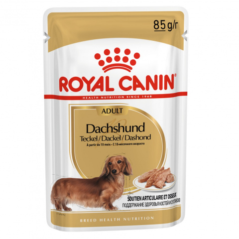 Dachshund Adult влажный корм для собак породы такса старше 10 месяцев (паштет), Royal Canin