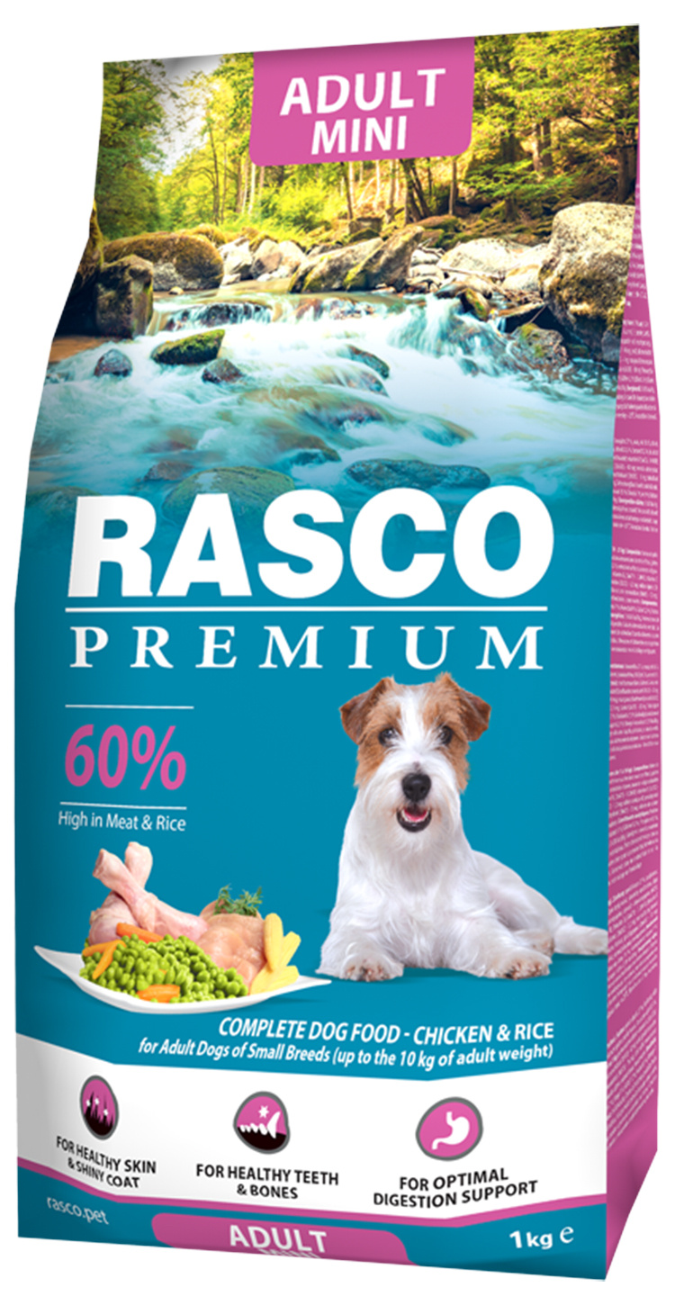 Rasco Premium Сухой корм с курицей для взрослых собак мини пород