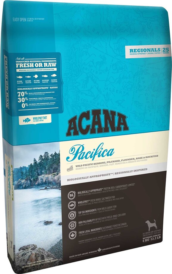 Pacifica корм для собак всех пород и возрастов с рыбой, Acana от зоомагазина Дино Зоо