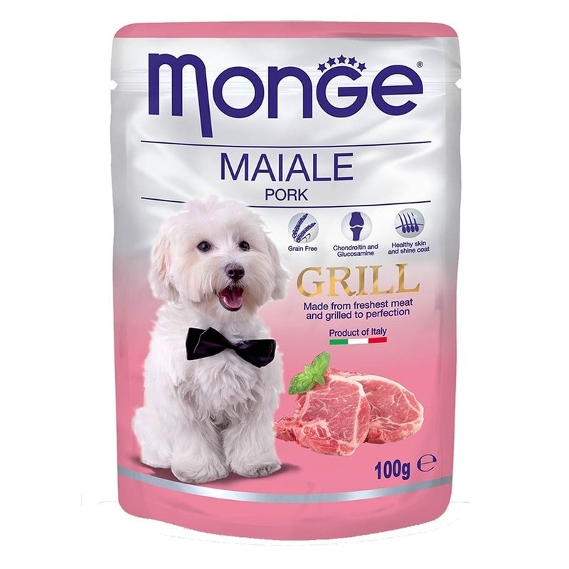 Dog Grill Pouch паучи для собак свинина, Monge