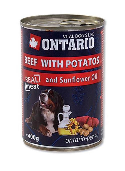 Ontario Консервы с говядиной, картофелем и растительным маслом 400г