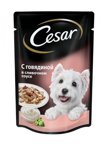 Консервы для собак Говядина в сливочном соусе, Cesar