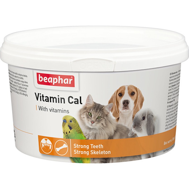 Beaphar Витаминная смесь для иммунитета для кошек и собак «Vitamin Cal» от зоомагазина Дино Зоо