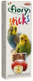 Палочки для попугаев Sticks с яблоком 2х30 г, Fiory от зоомагазина Дино Зоо