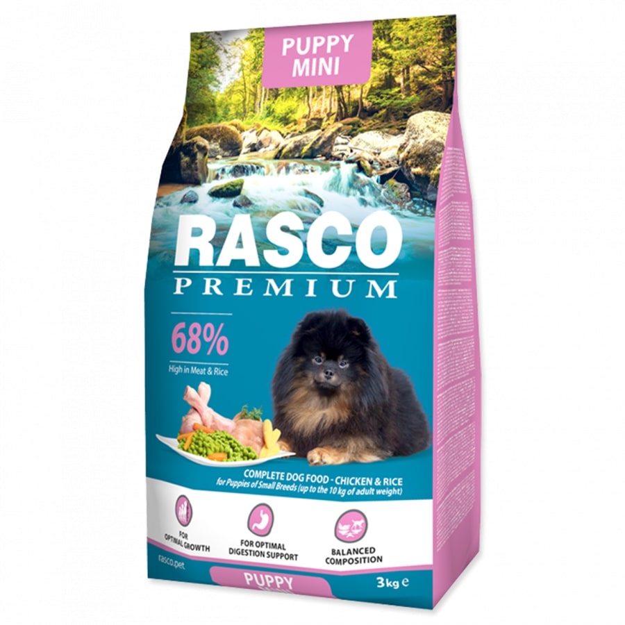 Rasco Premium Сухой корм с курицей для щенков мини пород от зоомагазина Дино Зоо