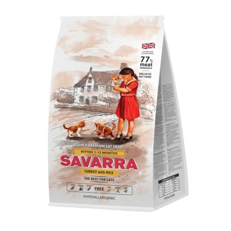 SAVARRA Kitten Сухой корм для котят Индейка/рис