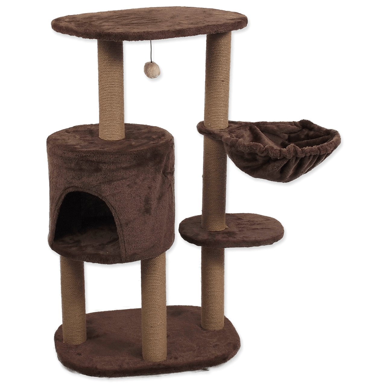 Домик для кошки Amanda 50x35x110cm коричневый, Magic Cat