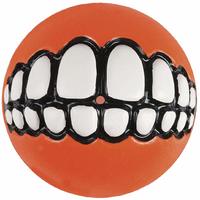 Игрушка для собак латексная мяч с зубами оранжевый, Rogz от зоомагазина Дино Зоо