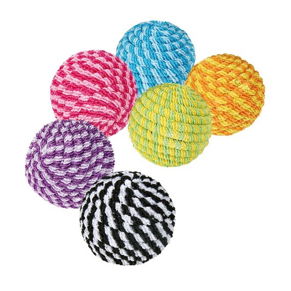 Мяч текстильный с колокольчиком 7 см. от зоомагазина Дино Зоо
