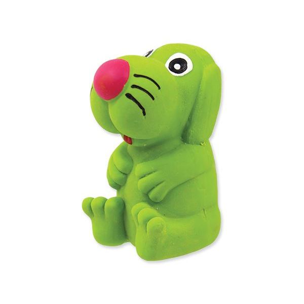 Игрушка для собак латекс мини пес зеленый со звуком, 7 см Dog Fantasy от зоомагазина Дино Зоо
