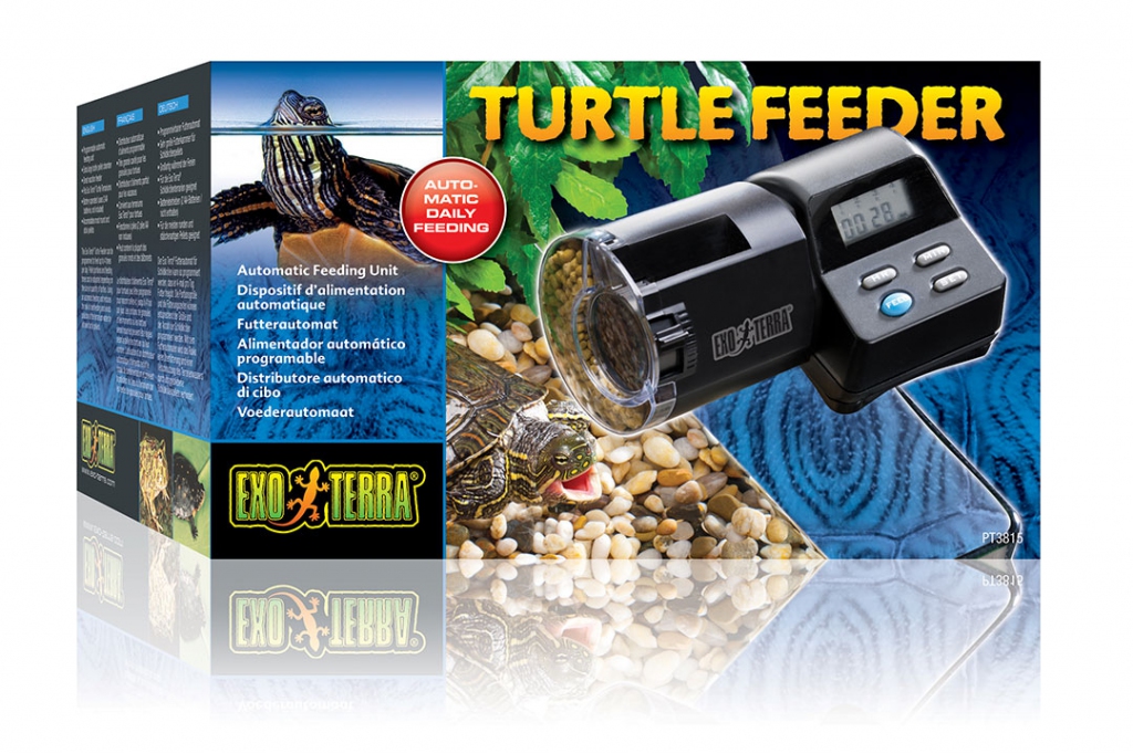 Автоматическая кормушка под гранулированный корм для водных черепах Turtle Feeder  Exo Terra от зоомагазина Дино Зоо