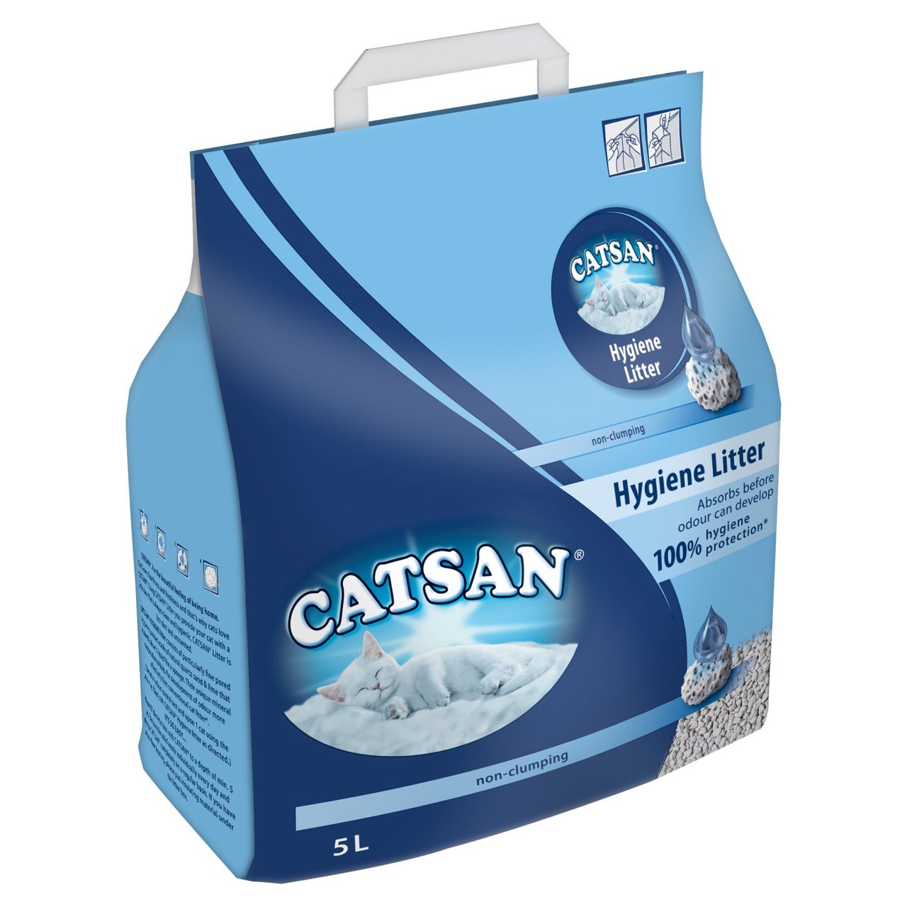 CATSAN Hygiene Plus наполнитель для кошачьего туалета, впитывающий, Catsan
