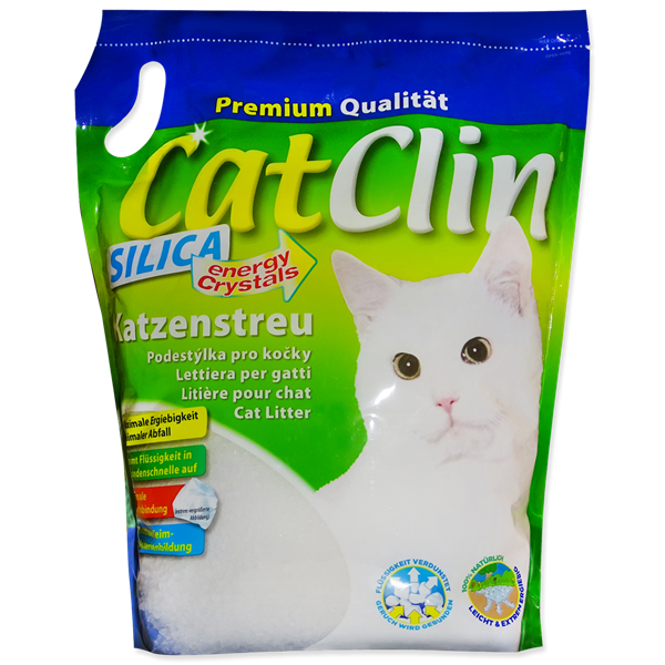Наполнитель CatClin Селикогелевый  для кошачьих туалетов 8л