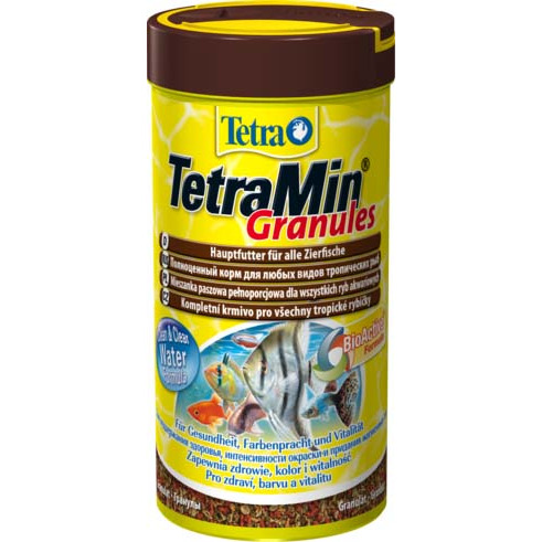 Корм для рыб TetraMin Granules для всех видов рыб в гранулах, 250мл