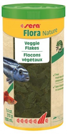 Sera Flora Корм для рыб растительный в хлопьях, 1000 мл., 210 г