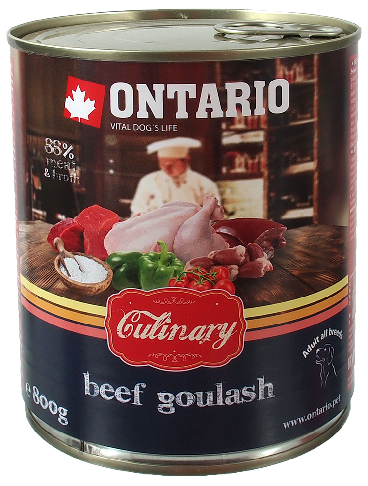 Ontario Culinary Консервы для собак Гуляш из говядины