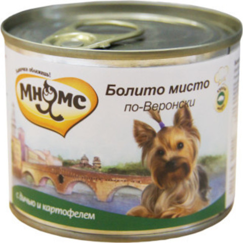 Мнямс консервы для собак: дичь с картофелем "Болито мисто по-веронски", Valta Verona-style Bollito misto