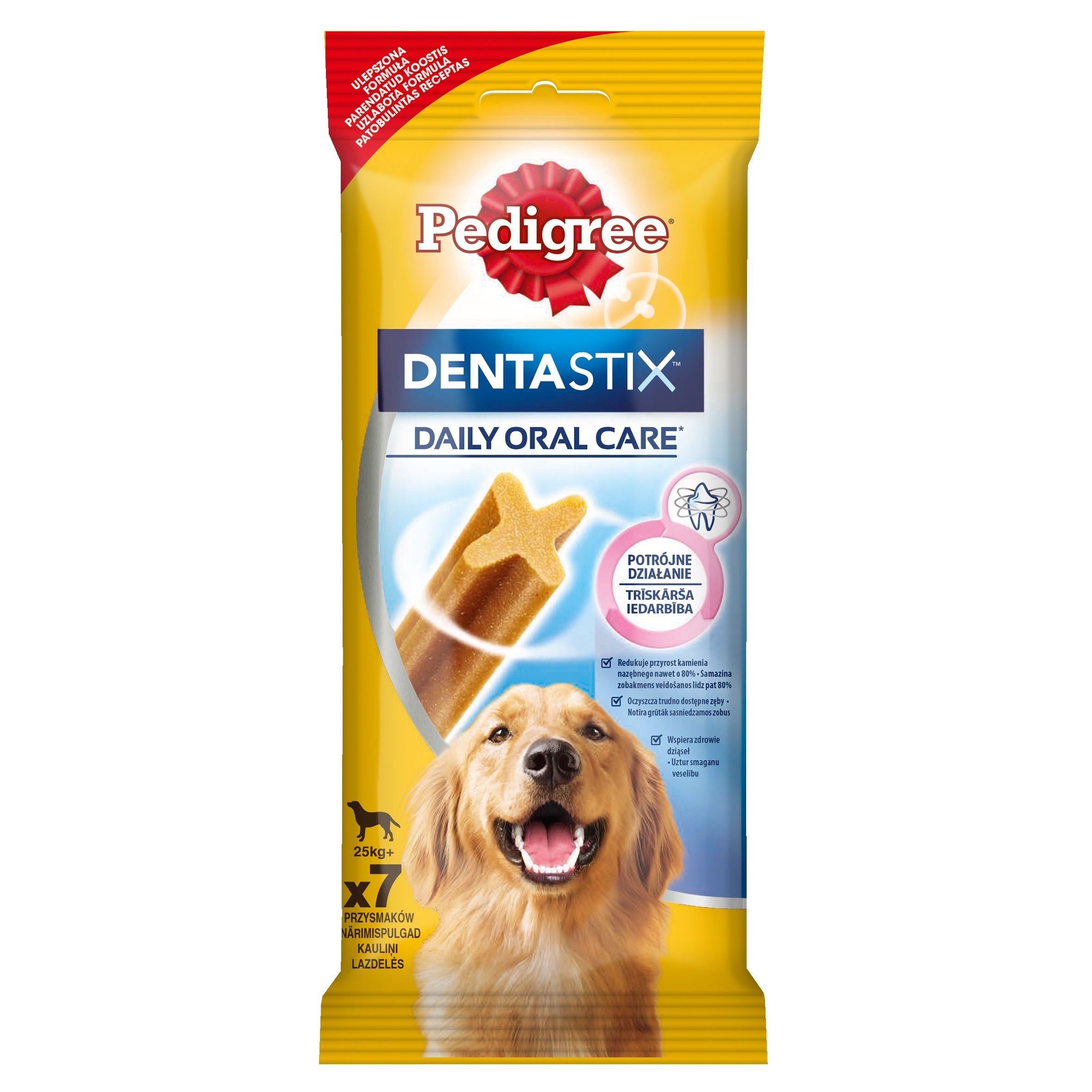 "Denta Stix" Пластинки для снятия зубного камня у крупных собак, Pedigree от зоомагазина Дино Зоо
