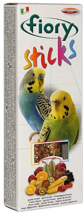 Палочки для попугаев Sticks с фруктами 2х30 г, Fiory от зоомагазина Дино Зоо