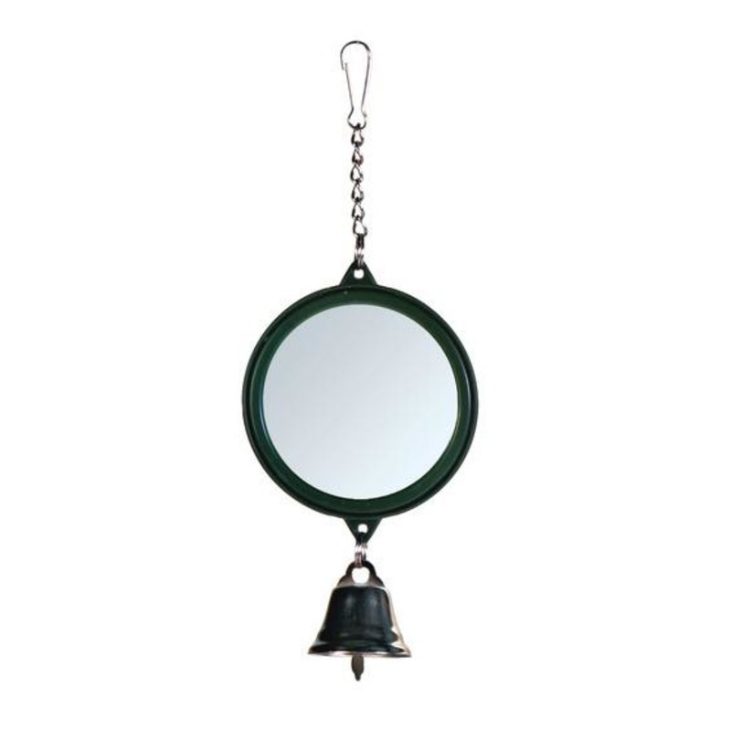 Игрушка для птиц Зеркало с колокольчиком и цепочкой Trixie