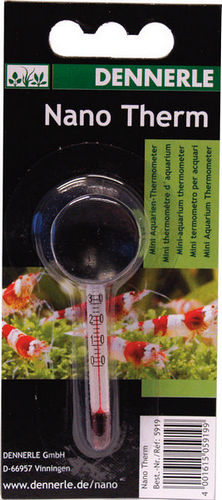 Термометр Dennerle Nanotherm для мини-аквариумов, 6,5 см.