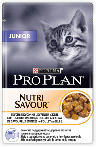 Nutrisavour Junior влажный корм для котят, с курицей в желе, Purina Pro Plan