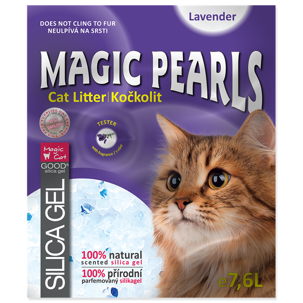 Наполнитель Magic Cat с Лавандой Селикогелевый для кошачьих туалетов 7.6л