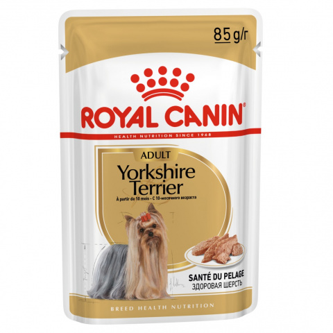 Yorkshire Terrier Adult влажный корм для собак породы йоркширский терьер с 10 месяцев (паштет), Royal Canin