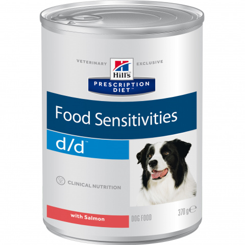Prescription Diet d/d Food Sensitivities влажный корм для собак, с лососем, Hill's