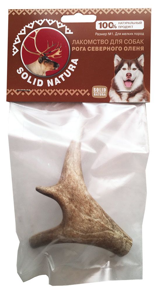 Solid Natura Рога северного оленя №1 лакомство для собак 0,035 кг от зоомагазина Дино Зоо