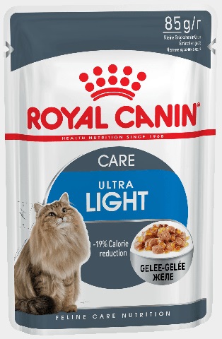 Ultra Light кусочки в желе для кошек склонных к полноте, Royal Canin