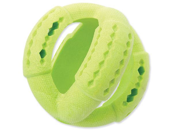 Игрушка для собак резиновая мяч для угощений зеленый 11 см Dog Fantasy от зоомагазина Дино Зоо
