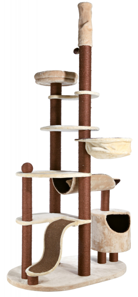 игровой комплекс для кошек, сизаль+плюш  Nataniel 228–268 cm, Trixie