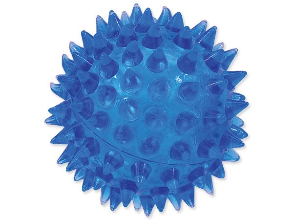 Игрушка для собак мяч светящийся синий 5 см Dog Fantasy от зоомагазина Дино Зоо
