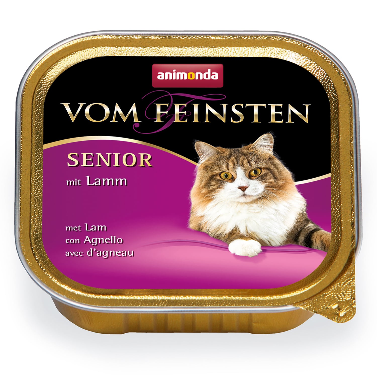Vom Feinsten Senior консервы для кошек старше 7 лет, с ягненком, Animonda