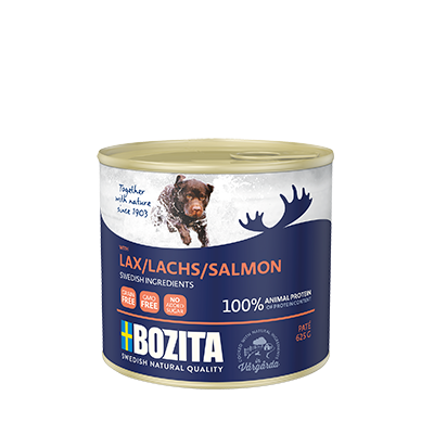 BOZITA 625 г Salmon, мясной паштет с лососем для собак