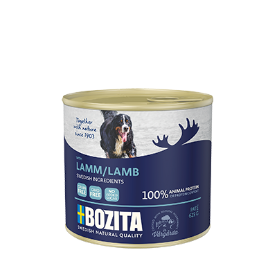 BOZITA 625 г Lamb, мясной паштет с ягненком для  собак всех возрастов от зоомагазина Дино Зоо