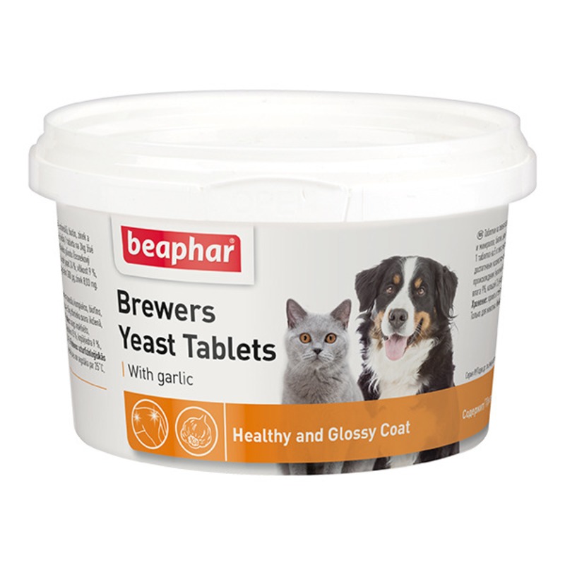 Beaphar Витамины для кошек и собак с пивными дрожжами и чесноком