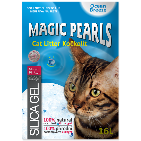 Наполнитель Magic Cat Океанский прибой Силикагелевый для кошачьих туалетов 16л от зоомагазина Дино Зоо