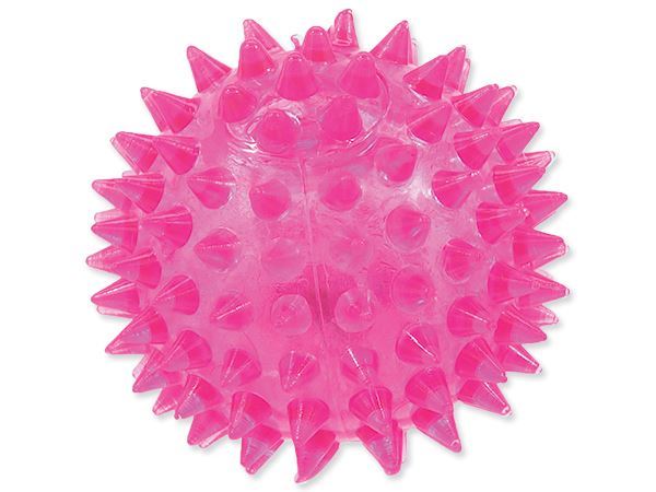Игрушка для собак мяч светящийся розовый 6 см, Dog Fantasy от зоомагазина Дино Зоо