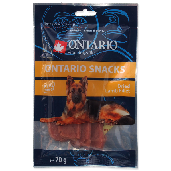 Ontario Dog 70г. Сухая закуска из филе барашка от зоомагазина Дино Зоо