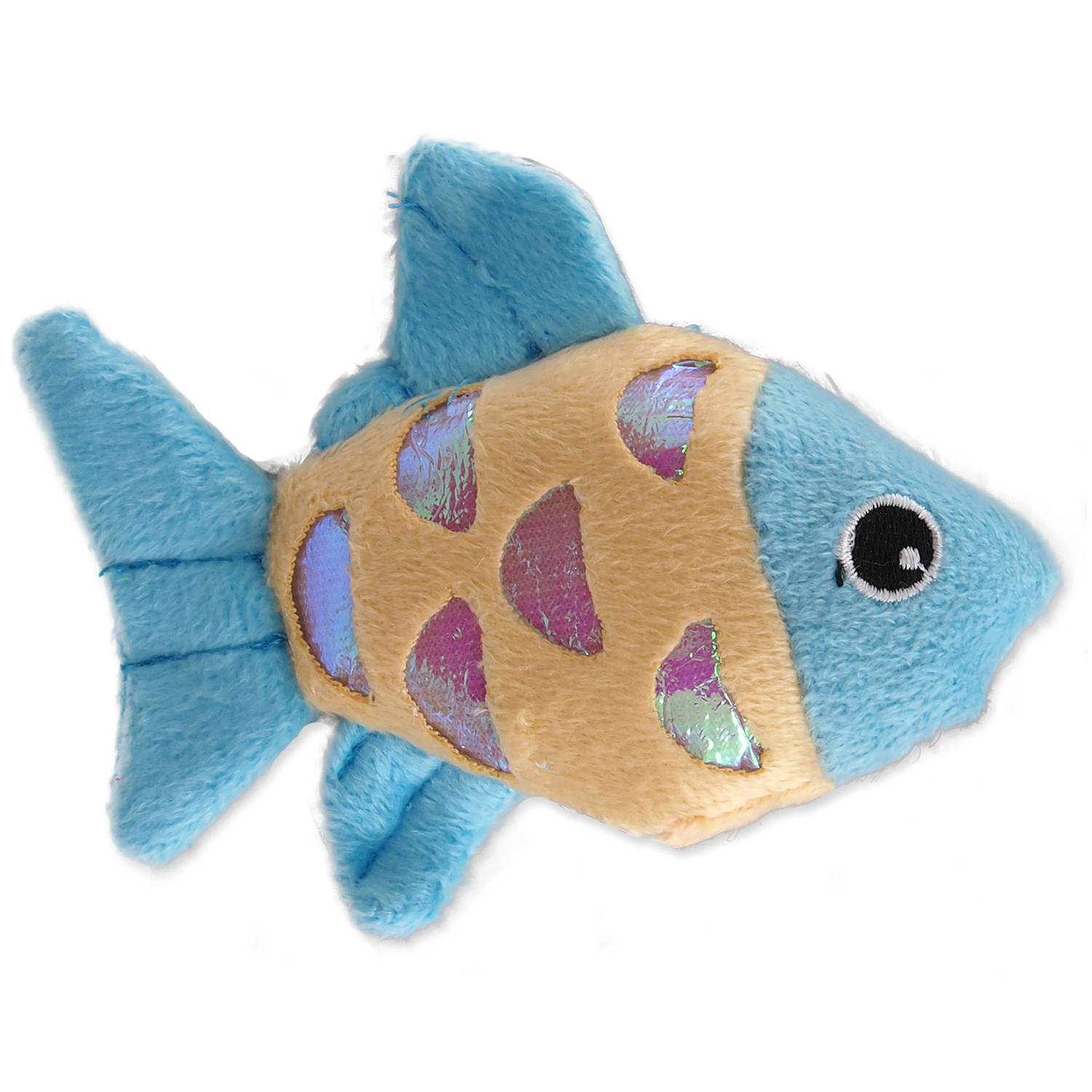 Игрушка MC плюшевая рыбка с кошачьей мятой микс 10см Magic Cat от зоомагазина Дино Зоо