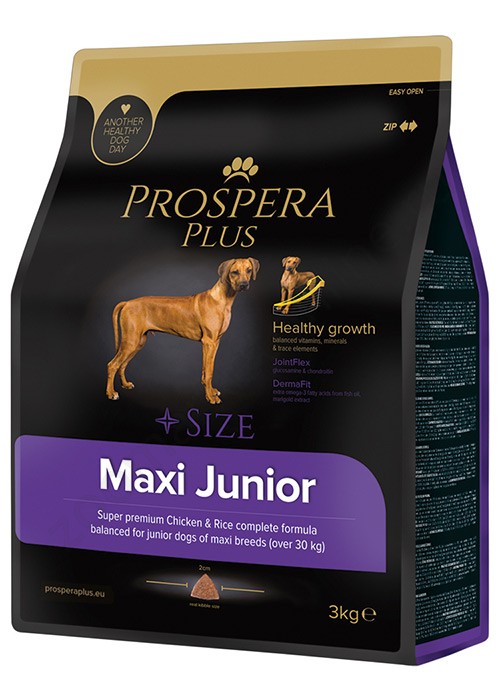 Prospera Plus Корм для щенков крупных пород Maxi Junior от зоомагазина Дино Зоо